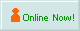 a button that says 'Online Now!' with an orange person emmitting green waves from it 